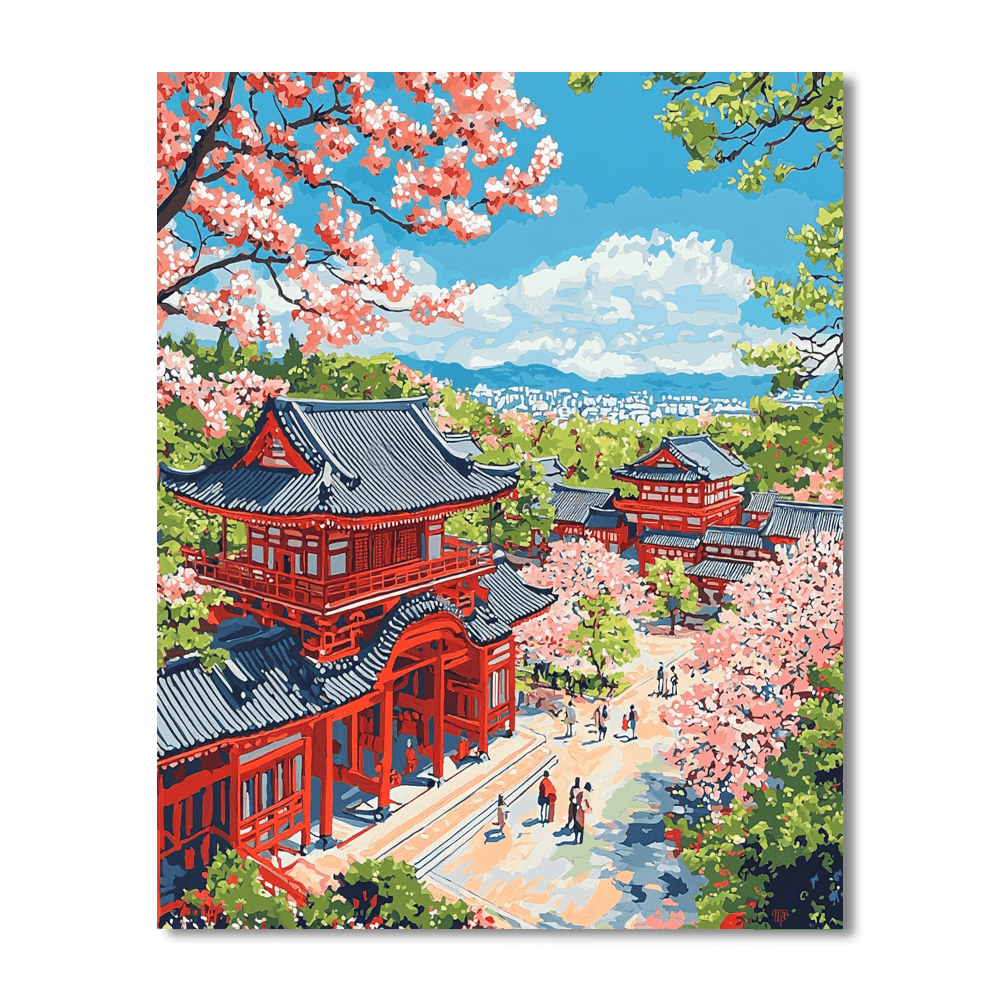 Okinawa's Shurijo Castle DIY Paint By Numbers
