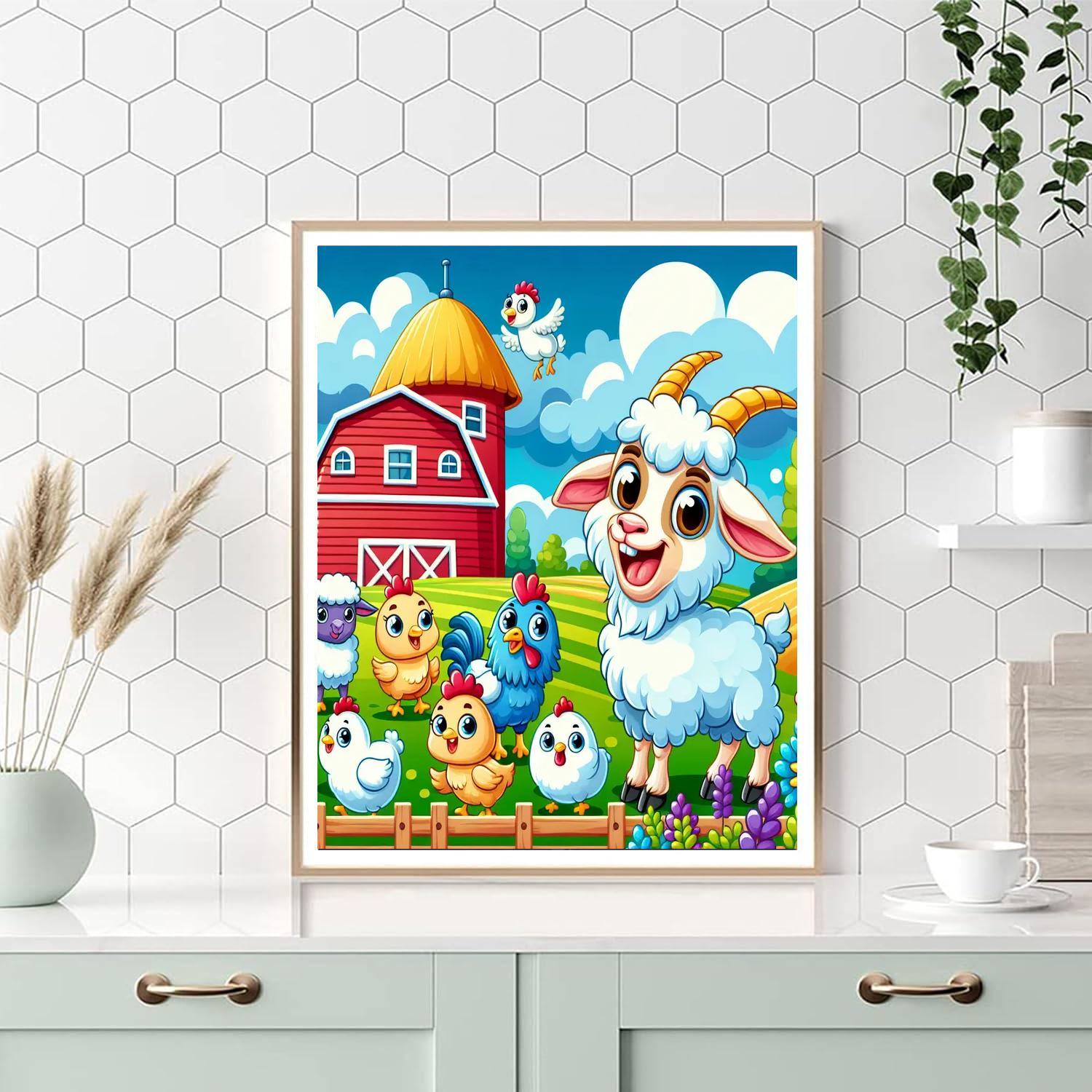 Frolicsome Farmyard Paint By Numbers Kits