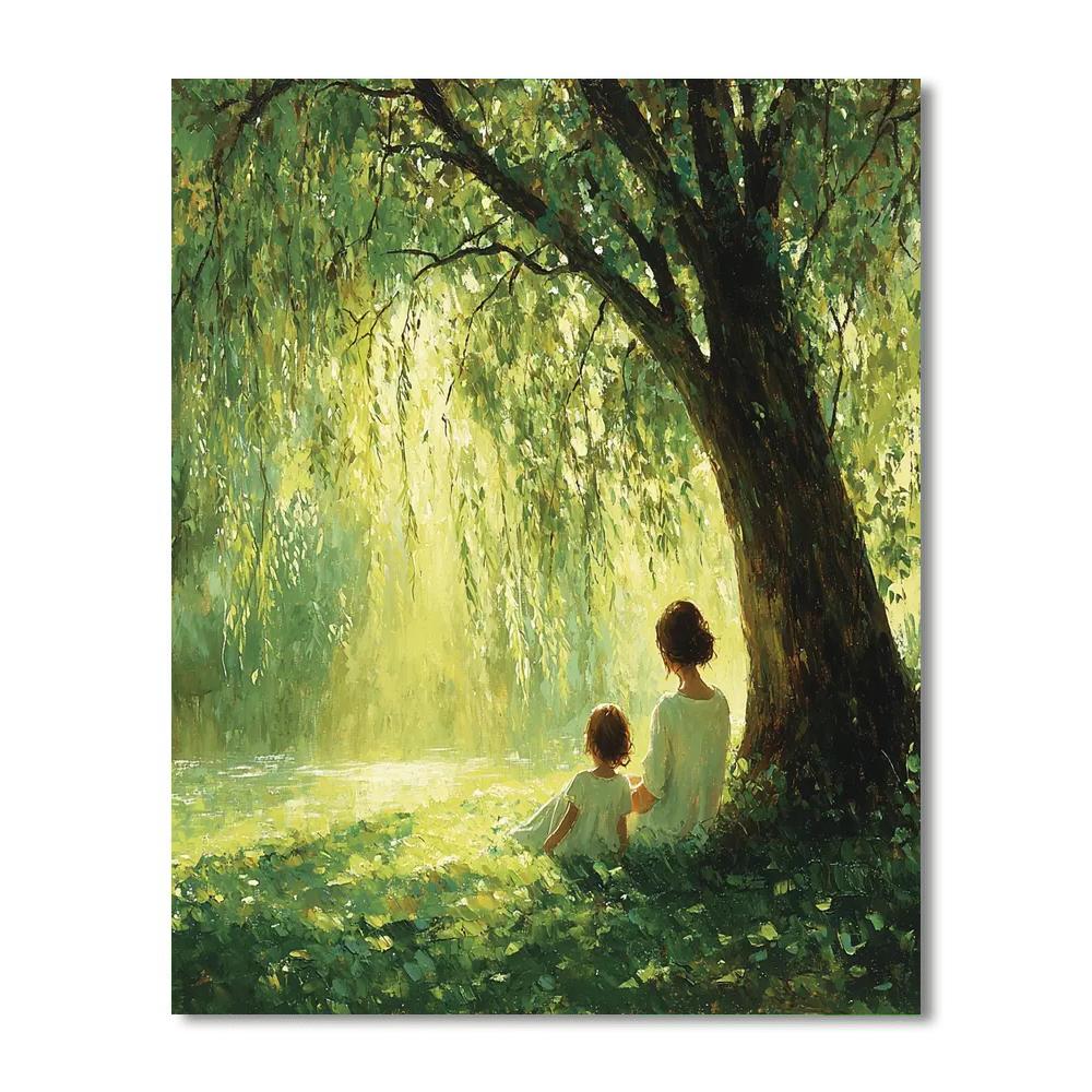 Beneath The Willow Tree Number Painting