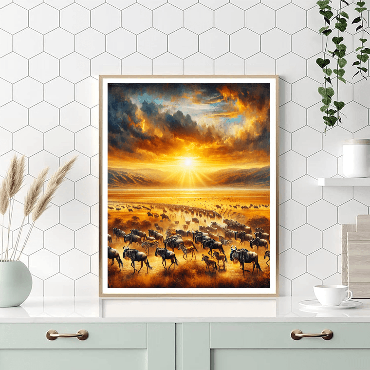 Breathtaking Wildlife Migration Painting By Numbers Kit