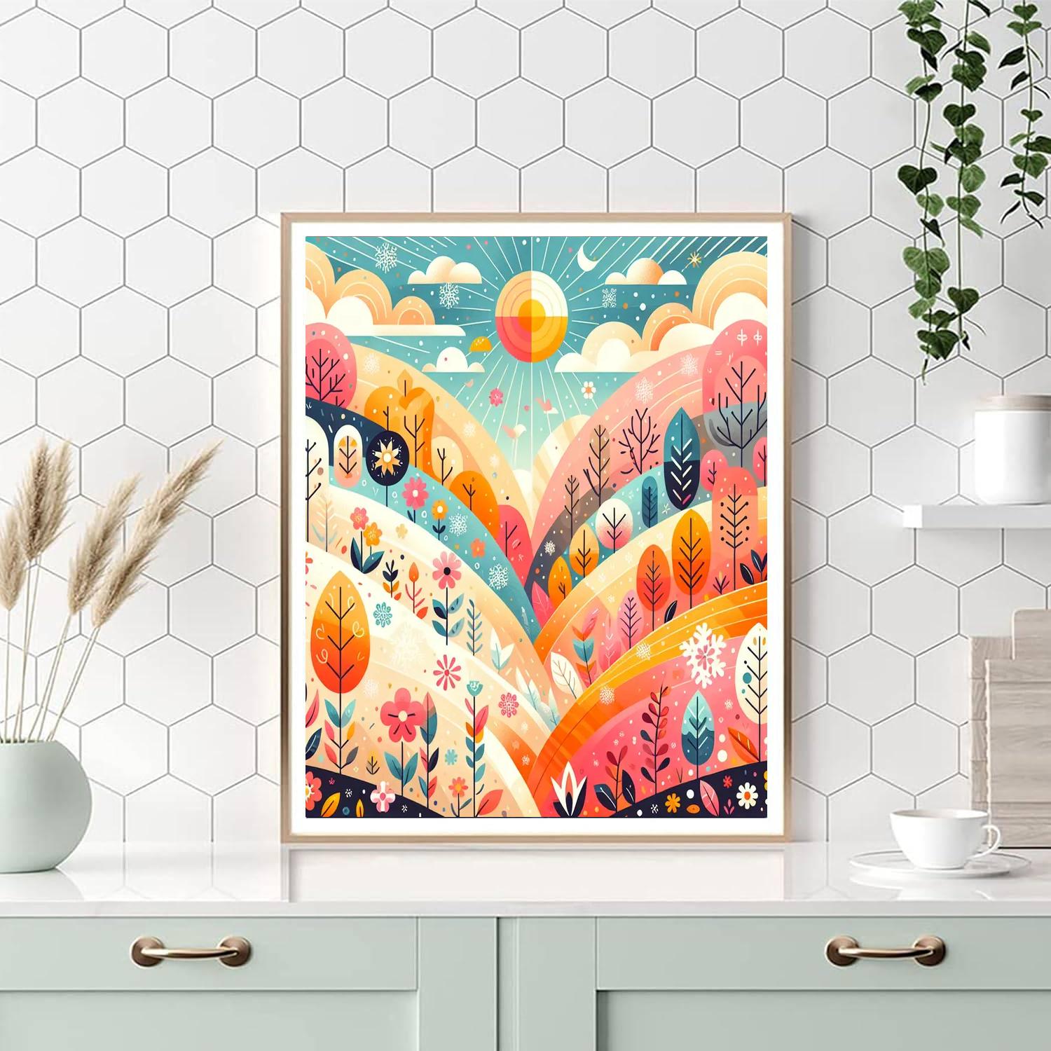 Joyful Celebration Of Seasons Painting By Numbers Kit