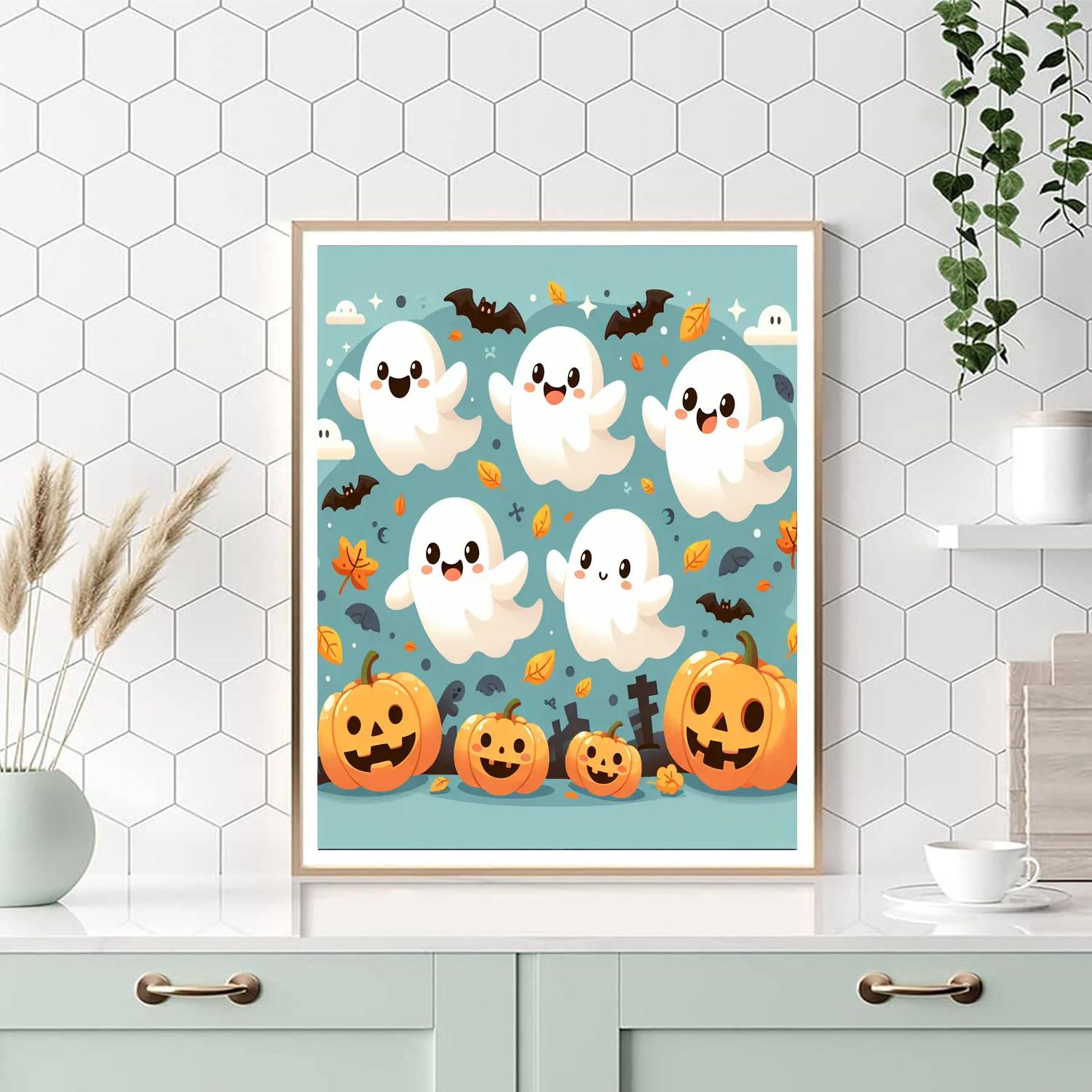Friendly Ghosts Paint By Number