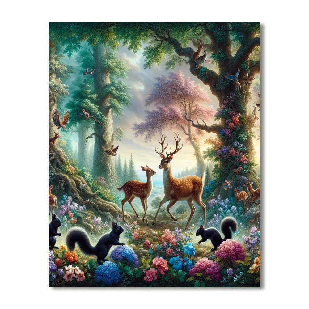 Fairy Tale Woodland Realm Numbered Painting Kits