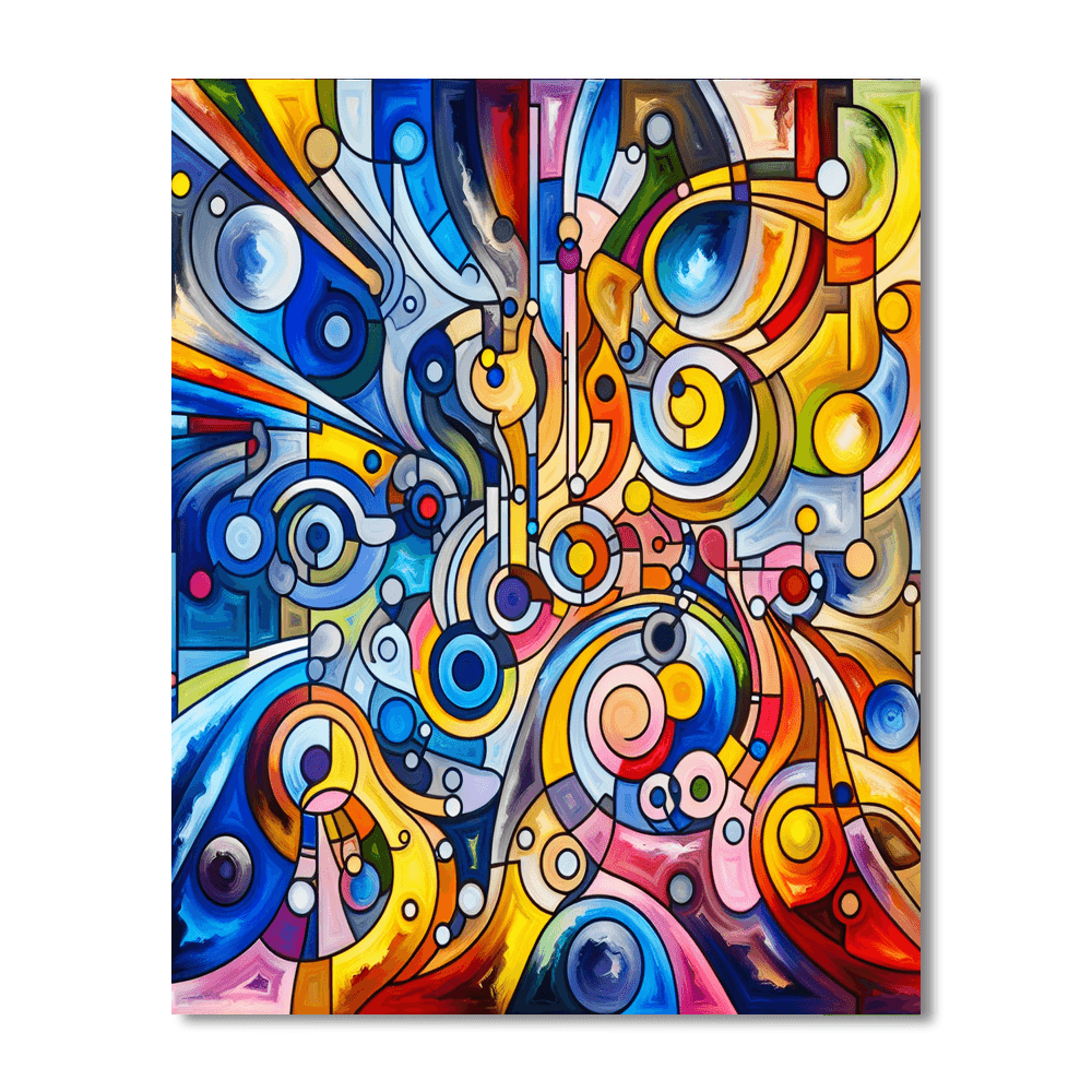 Colorful Whimsy Painting Number Kit