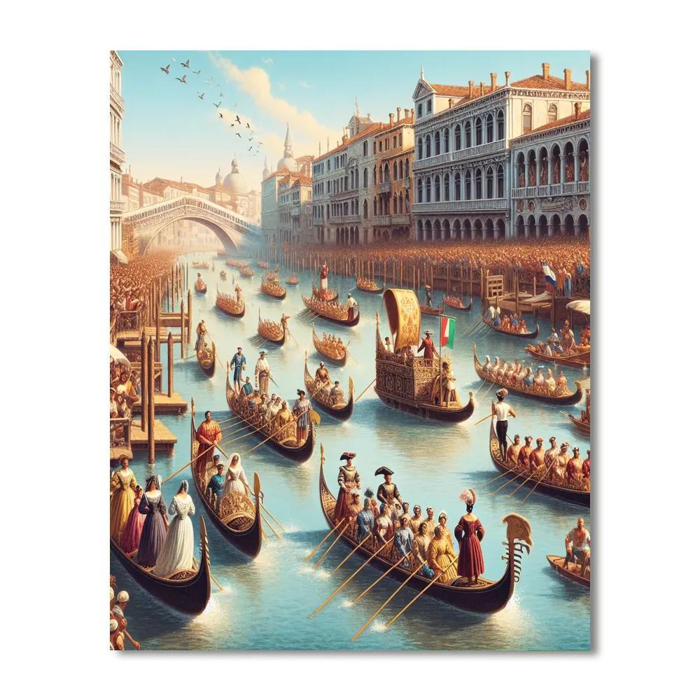 Regata Storica - Venice Paint By Color