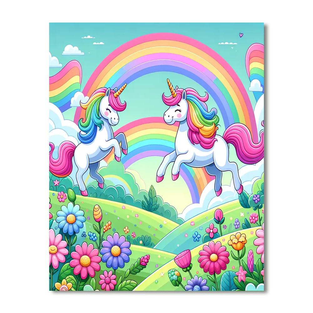 Dreamy Unicorns Adventure Numbered Painting Kits