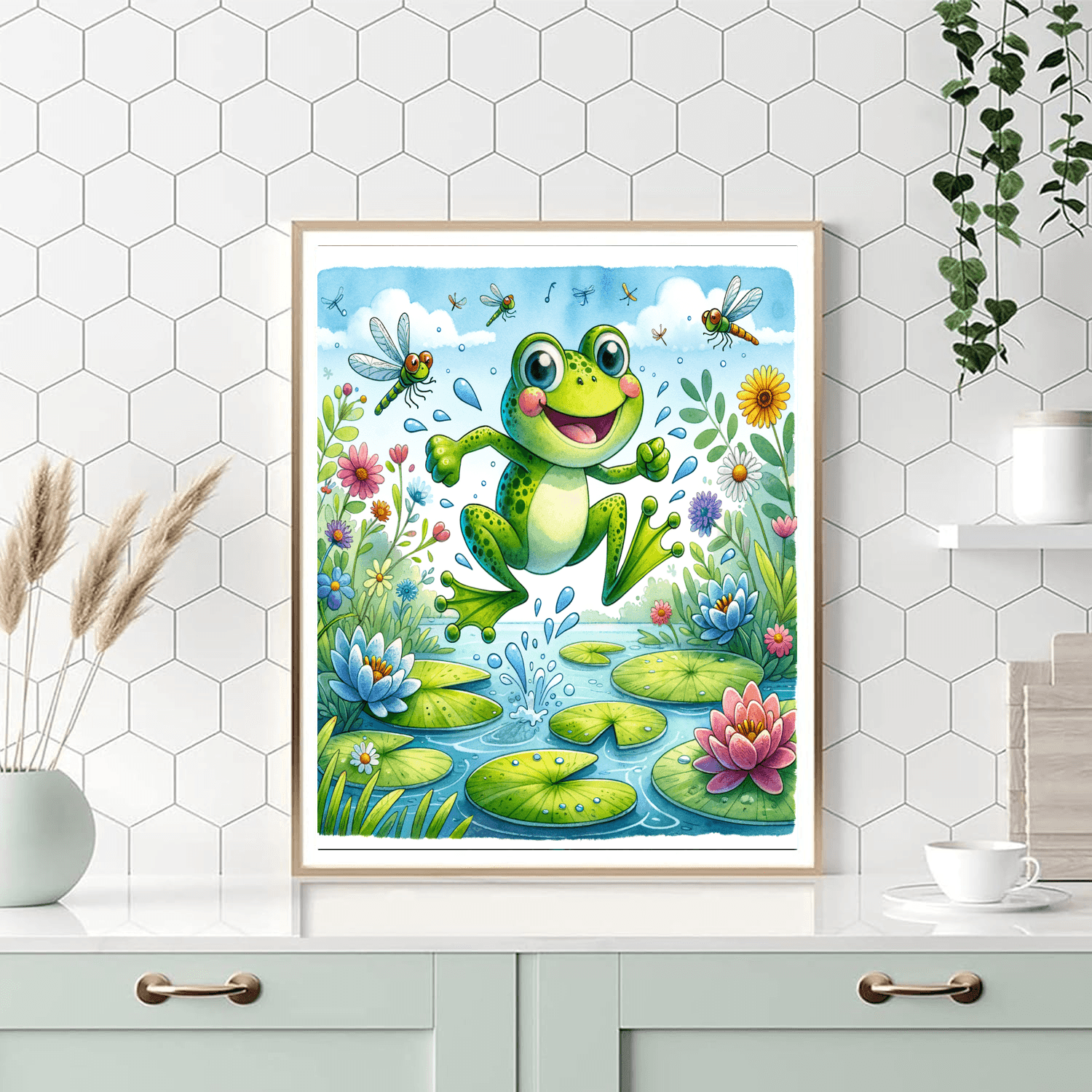 Silly Frog - DIY Painting By Numbers Kit