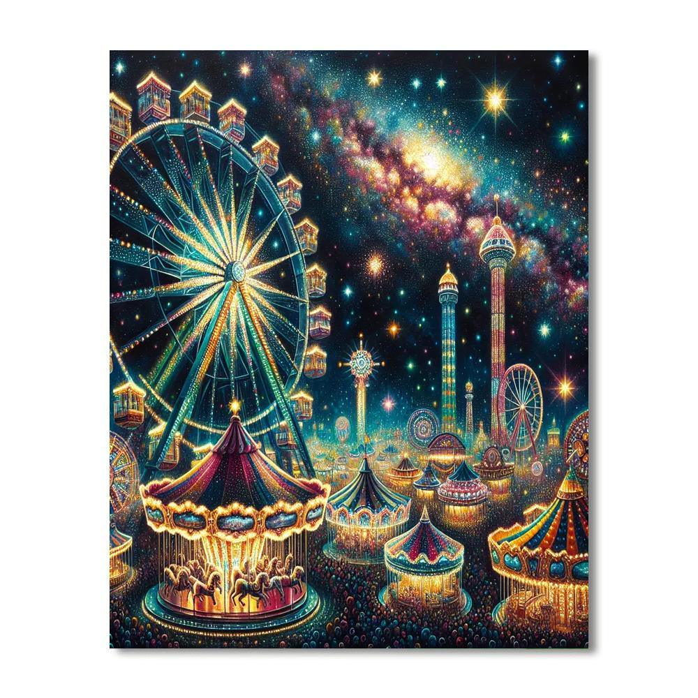 Vivid Carnival Whirl DIY Paint By Numbers
