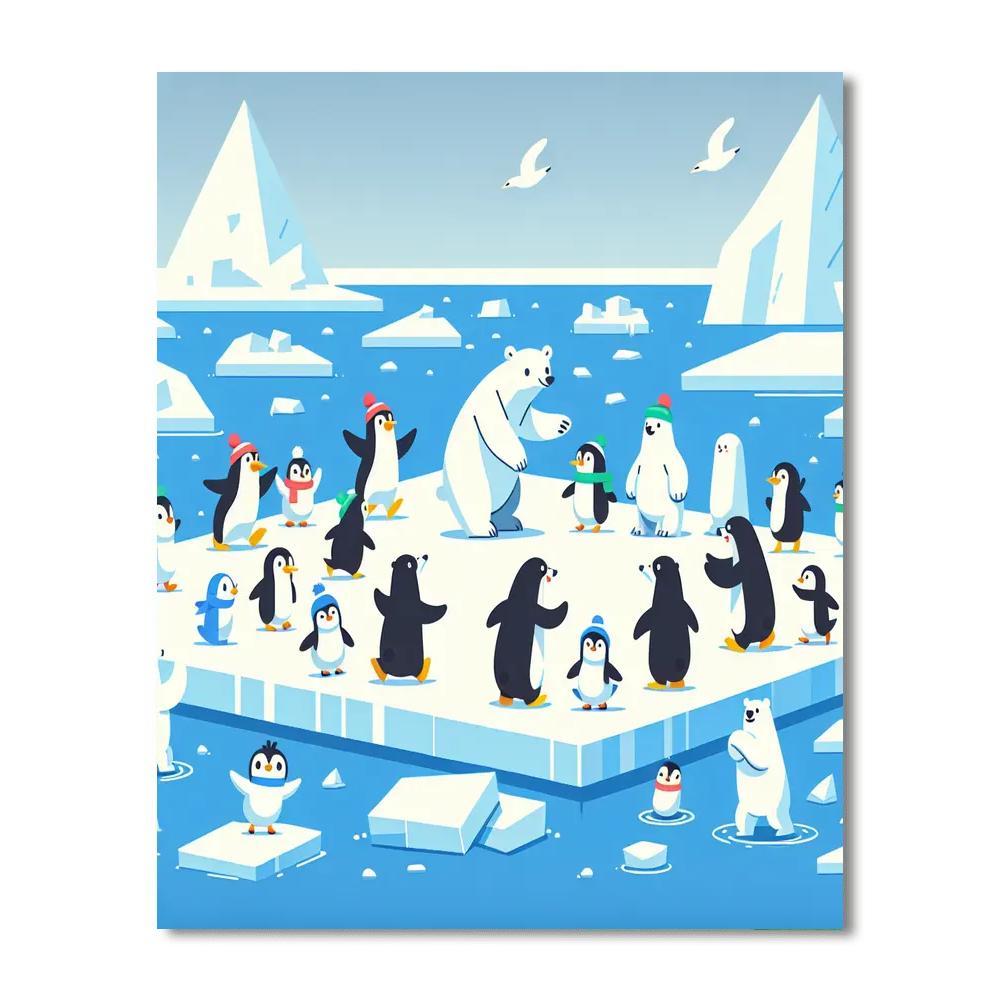 Polar Wonders Paint By Numbers Art