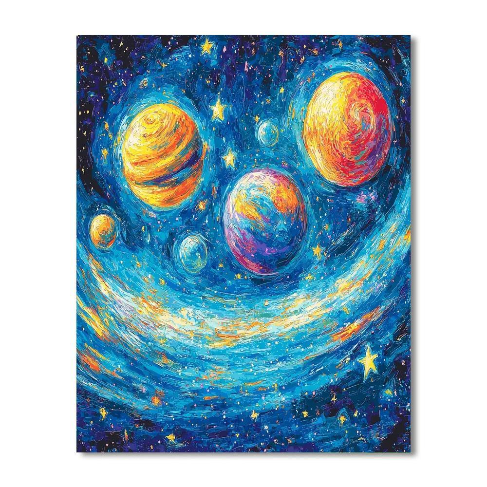 Munch Inspired Solar Symphony  Painting By Numbers Kit