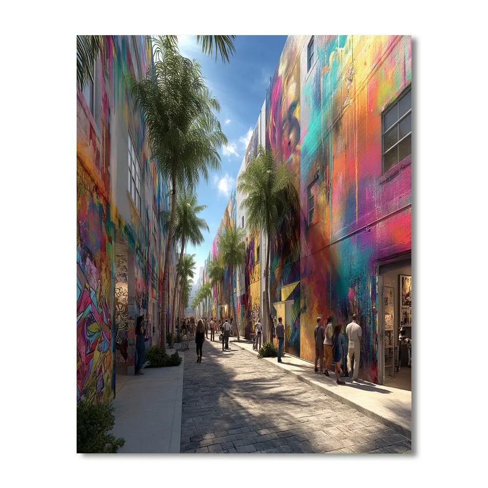 Street Art Tour In Wynwood DIY Paint By Numbers