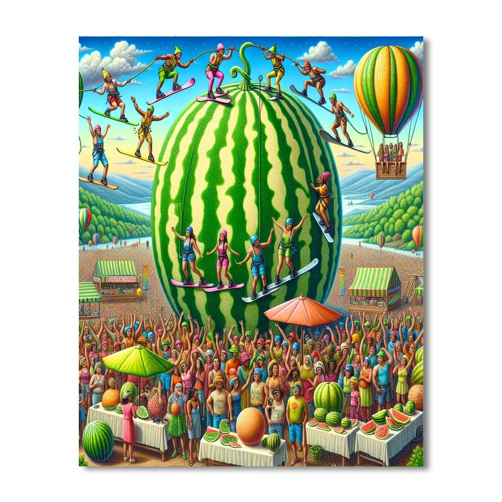 Chinchilla Melon Festival - Chinchilla Painting Number Kit