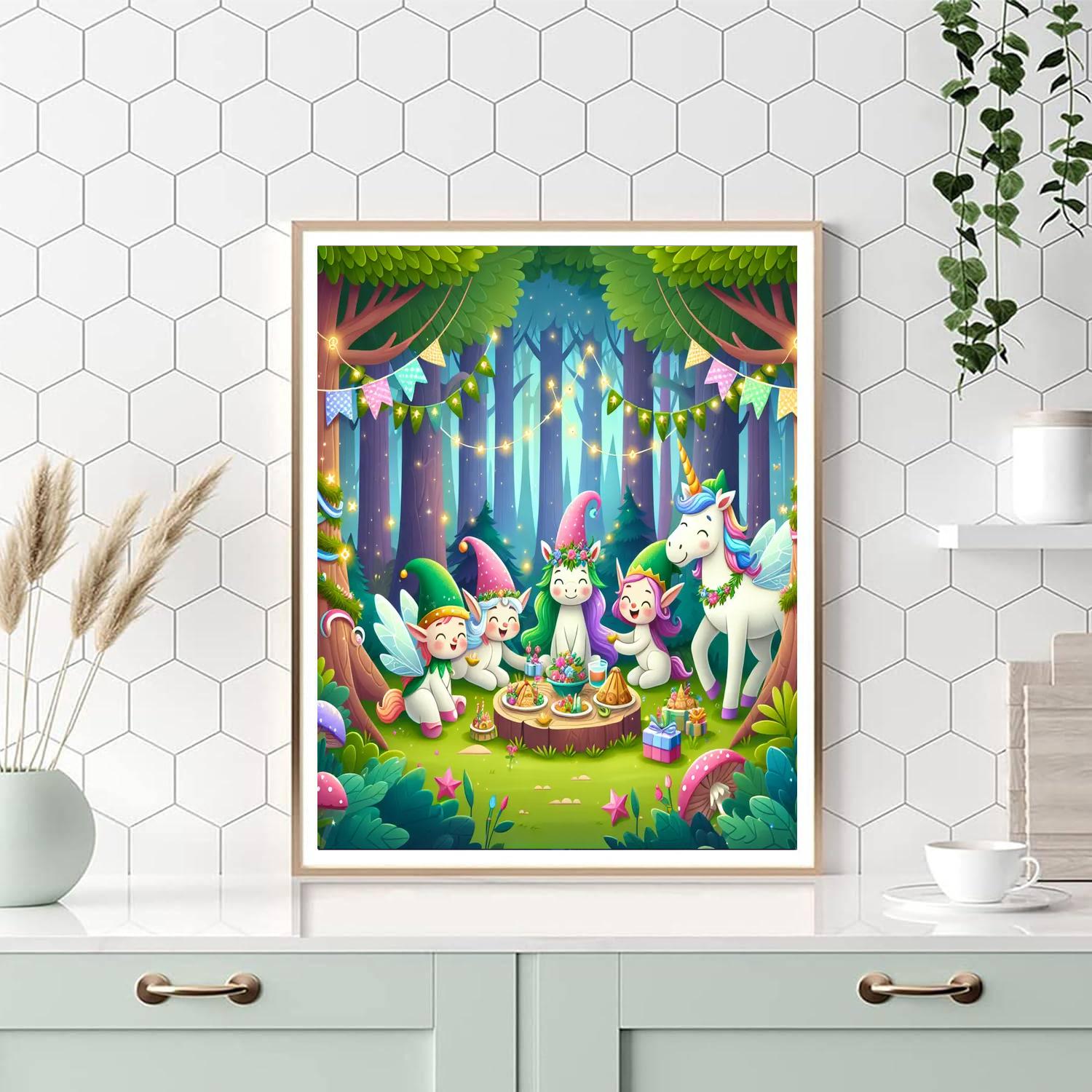 Forest Fairytale Feast Numbered Painting Kits