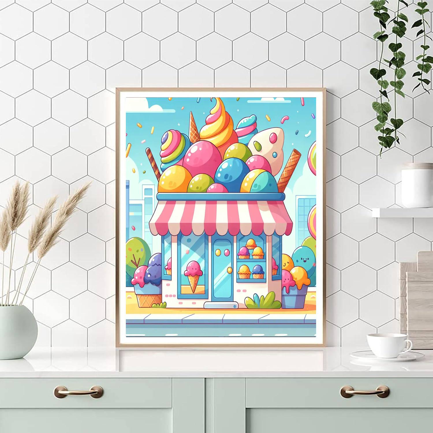 Ice Cream Dreamland Paint By Numbers Art