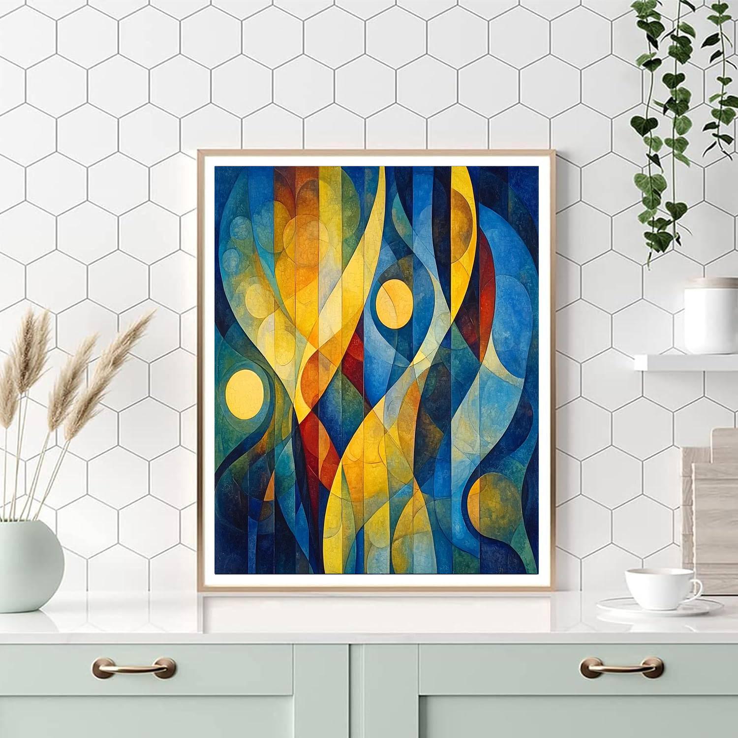 Paul Klee Inspired Celestial Melodies  Numbered Painting Kits