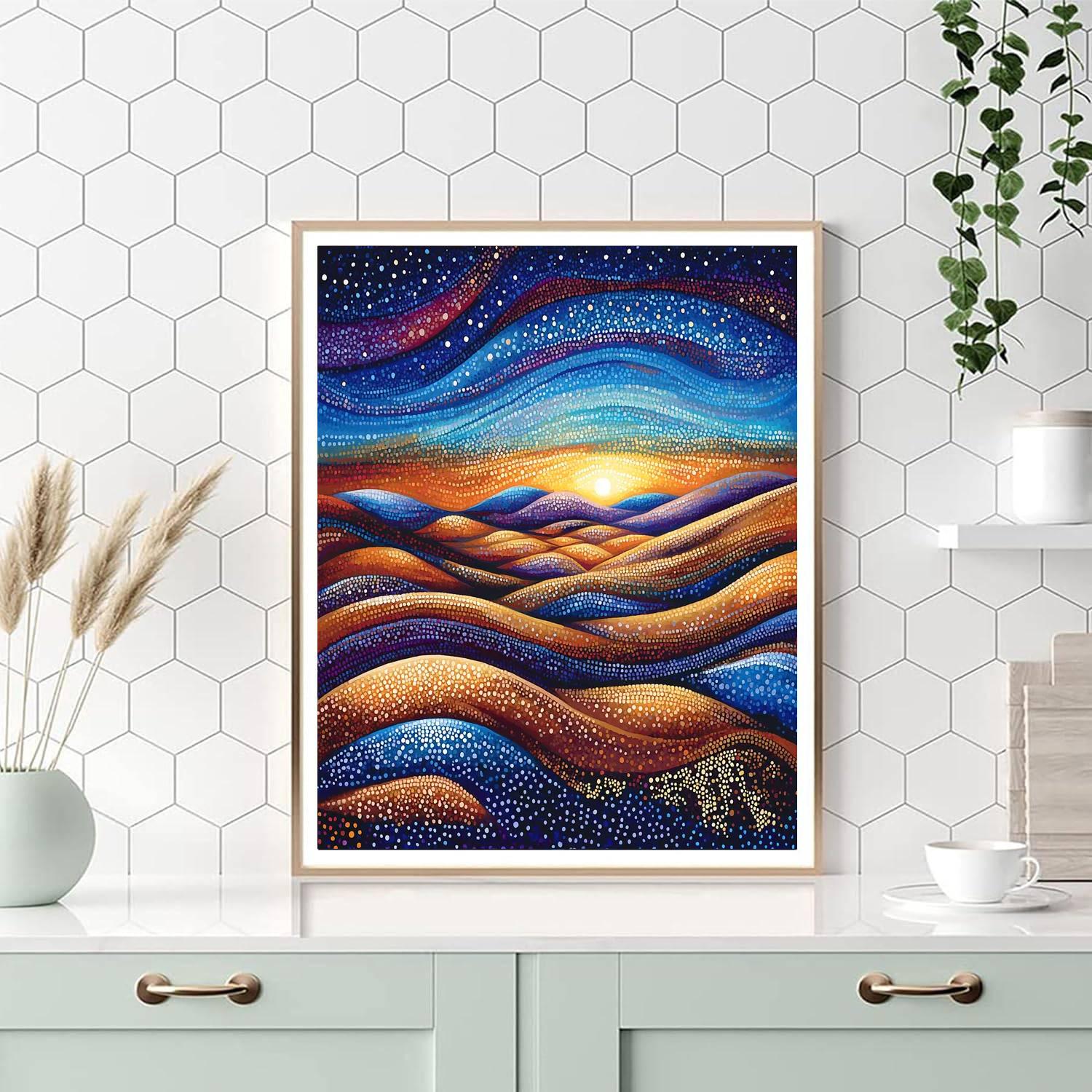 Georges Seurat Inspired Mystical Mirage  Paint By Number