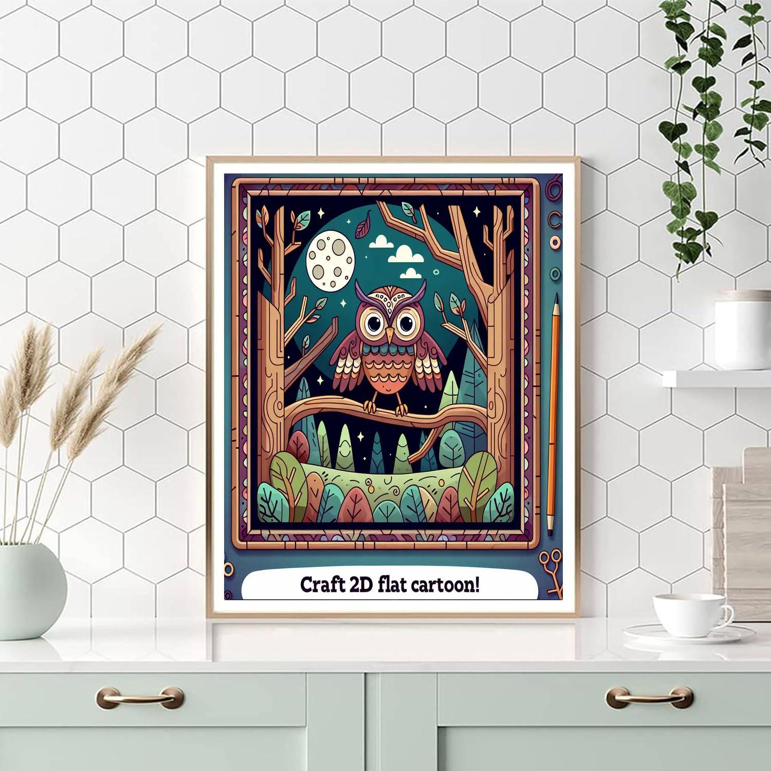 Mythical Forest Escape Numbered Painting Kits