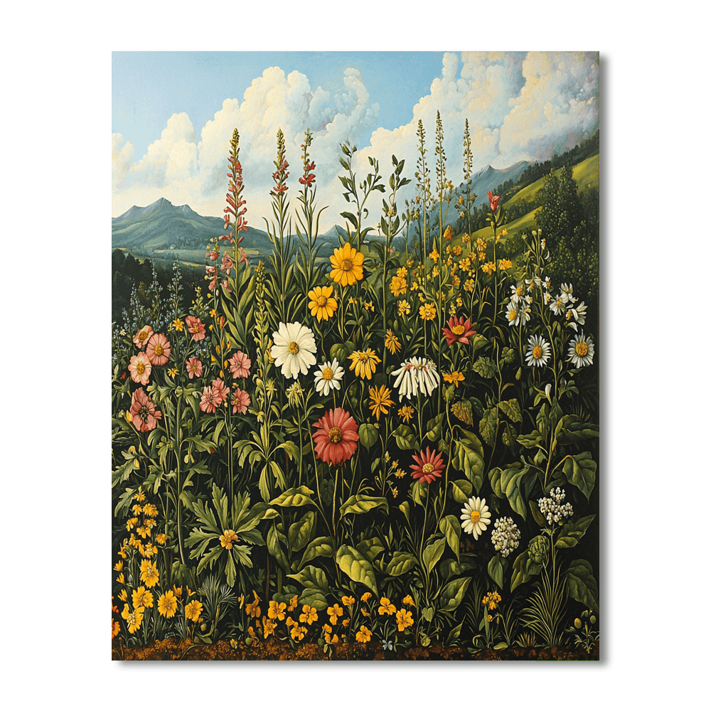 Albrecht Dürer Inspired Renaissance Flora  Numbered Painting Kits