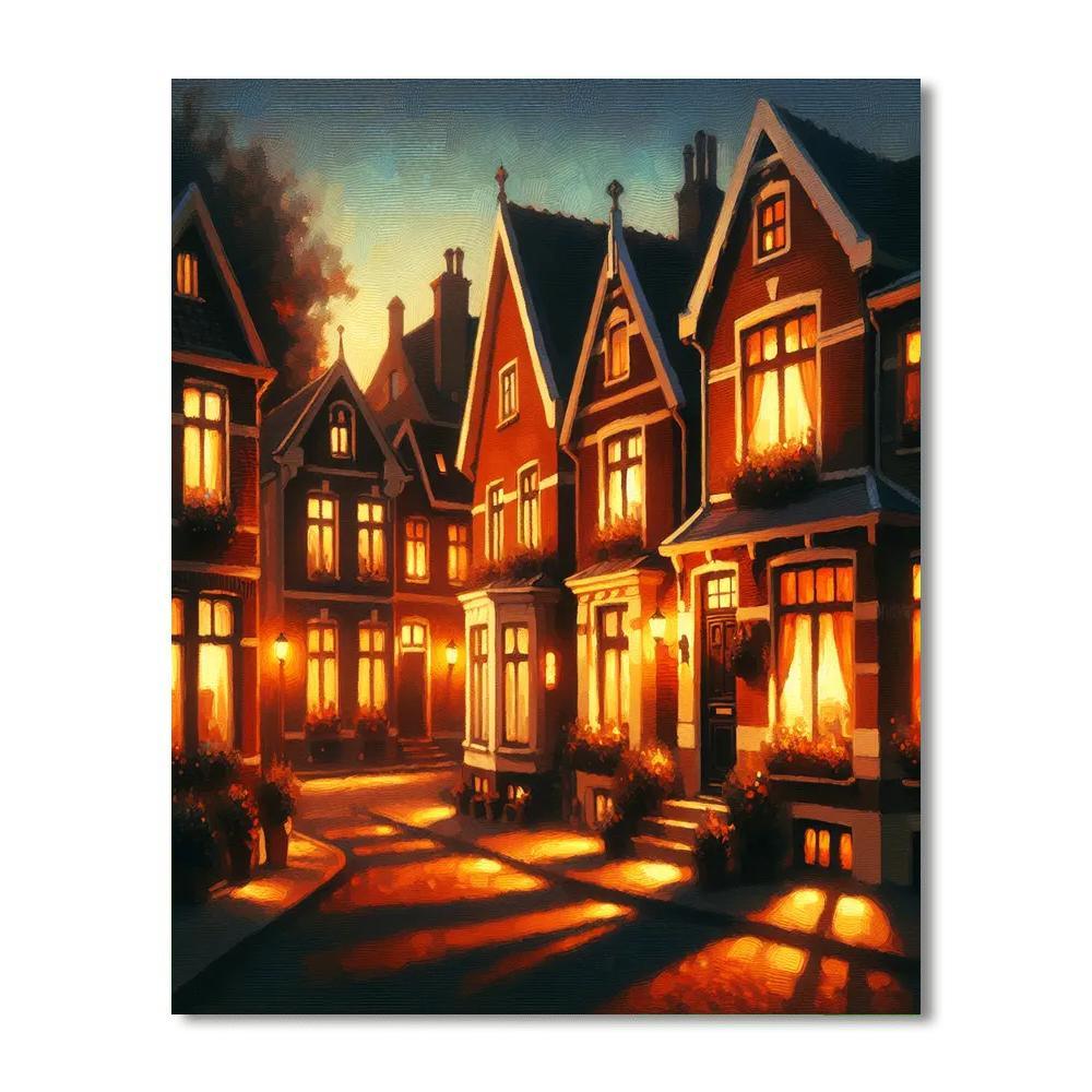 Dreamy Evening Lights Paint By Color