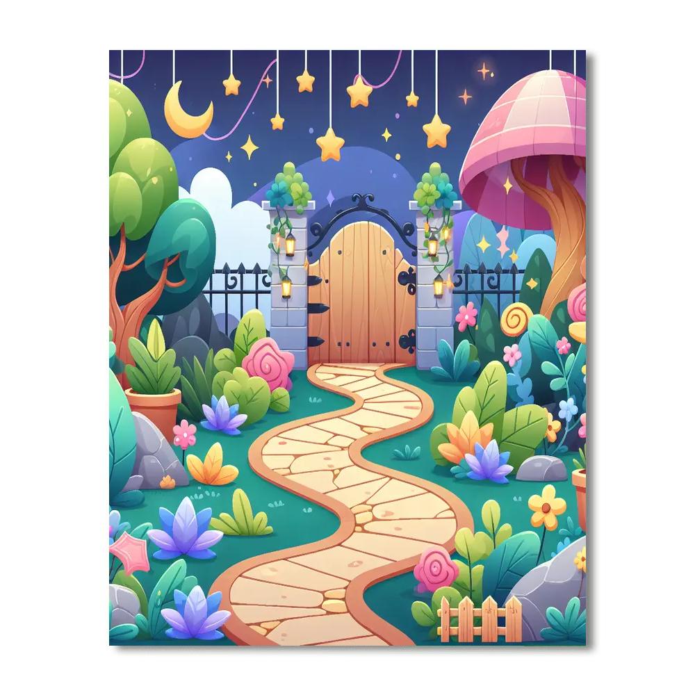 Magical Garden Quest Paint By Numbers Art