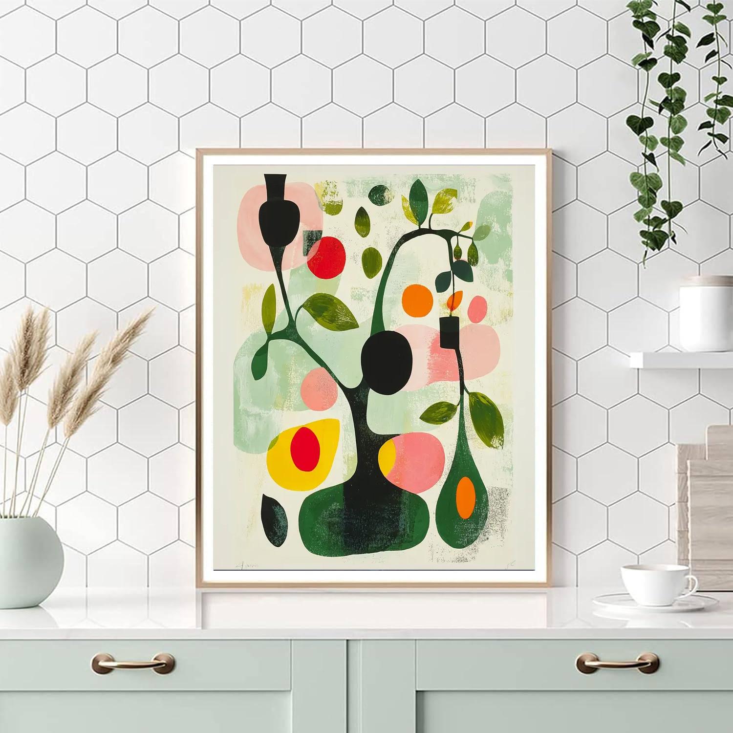 Joan Miró Inspired Organic Whispers  Number Painting