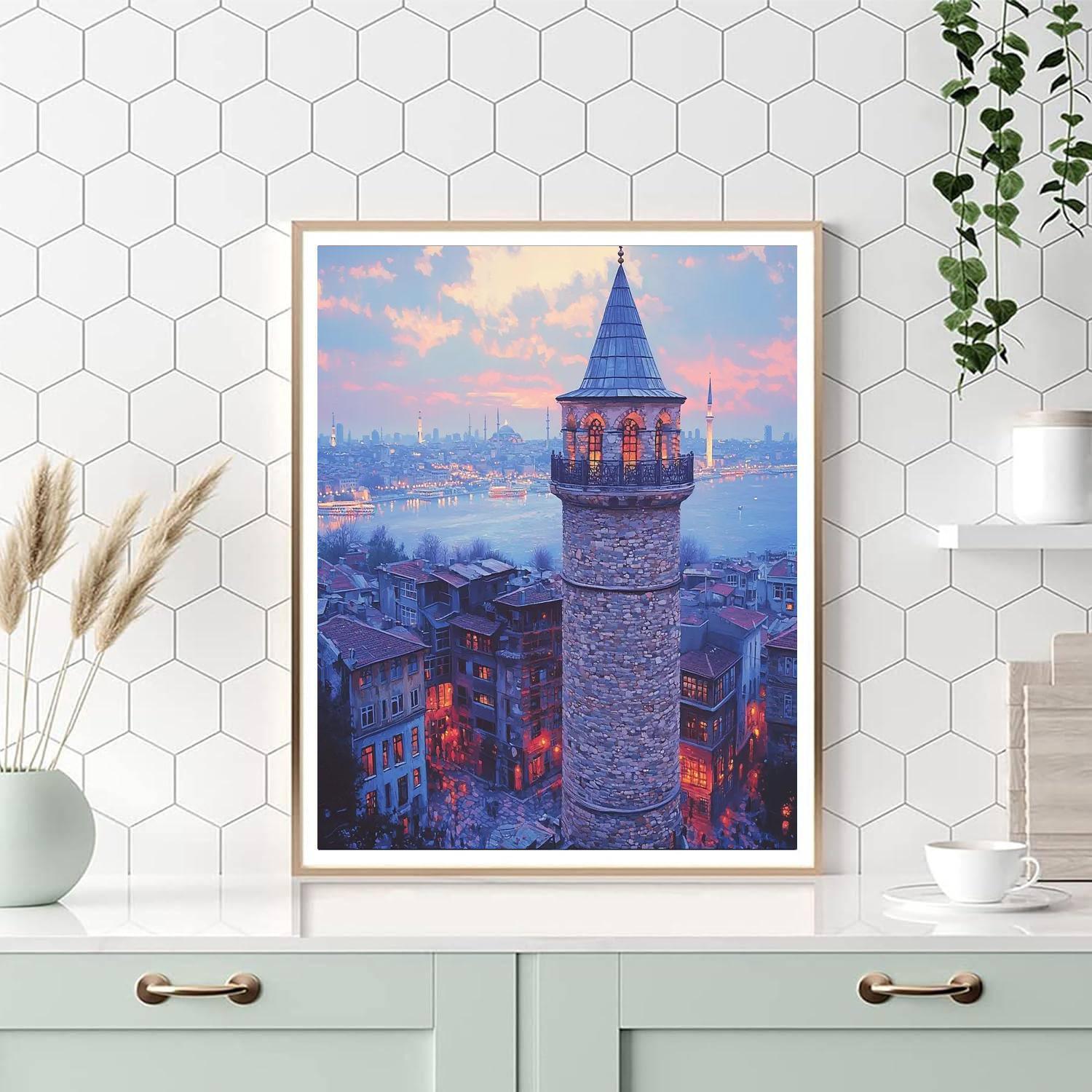 Galata Tower - Istanbul Numbered Painting Kits