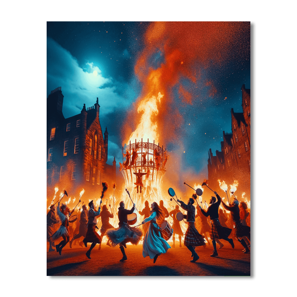 Beltane Fire Festival - Edinburgh, Scotland Paint By Number