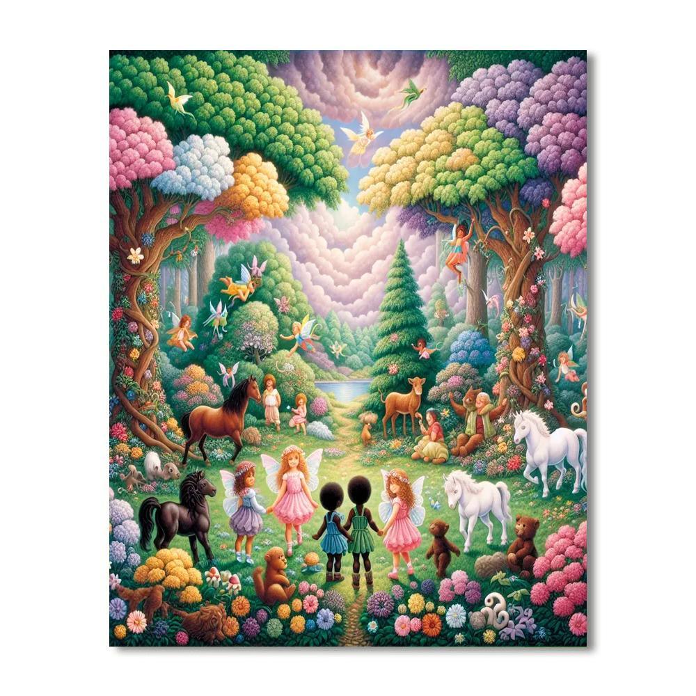 Magical Forest Dreams DIY Paint By Numbers