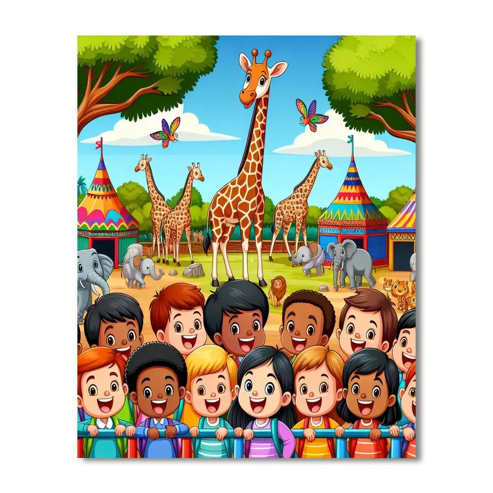 Amazing Zoo Adventure Paint By Numbers Kits