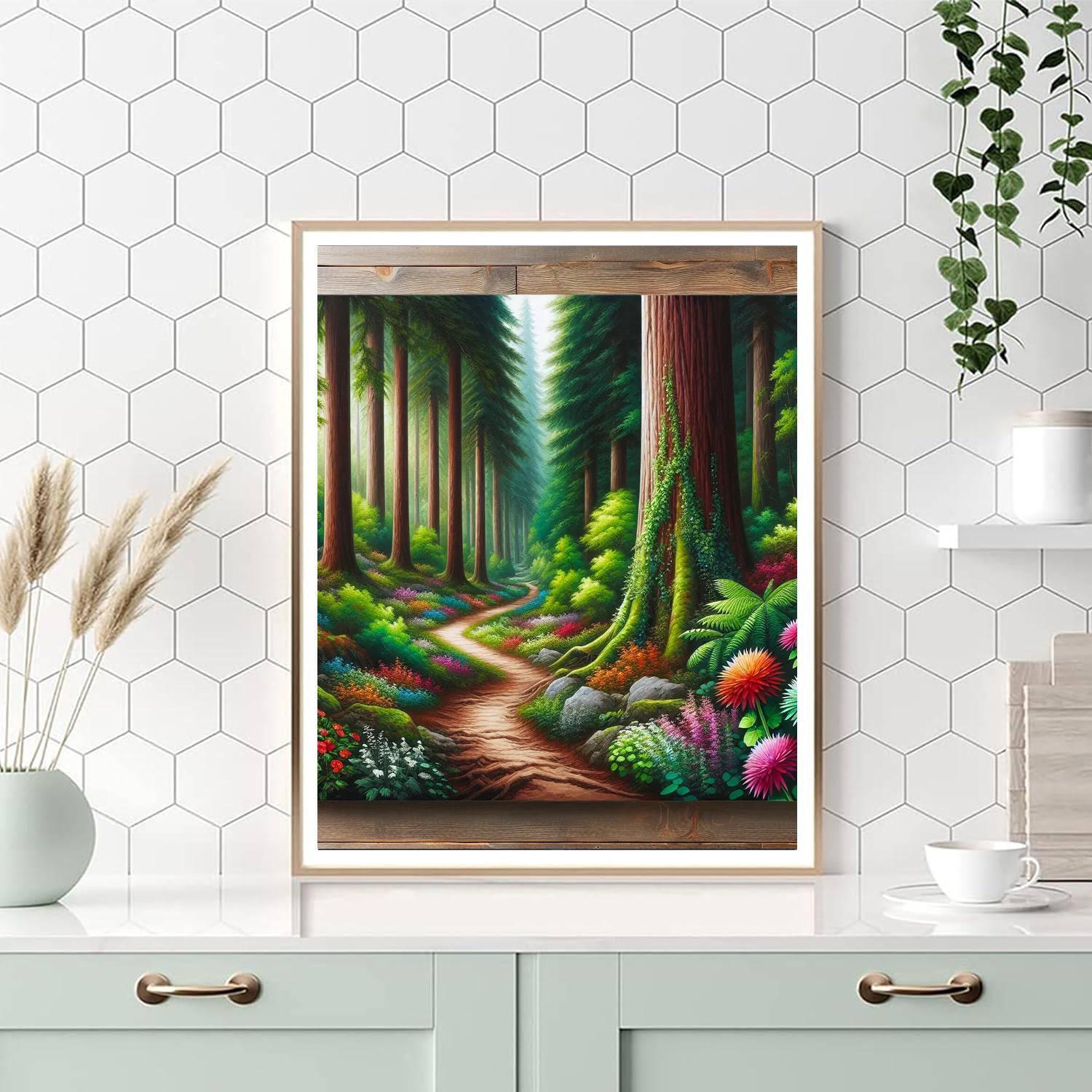 Adventurous Woodland Hike Painting By Numbers Kit