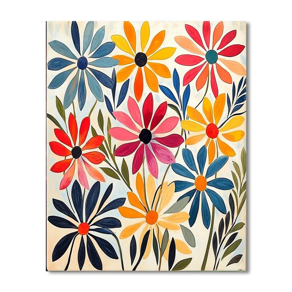 Henri Matisse Inspired Charming Petals Of Joy  Number Painting