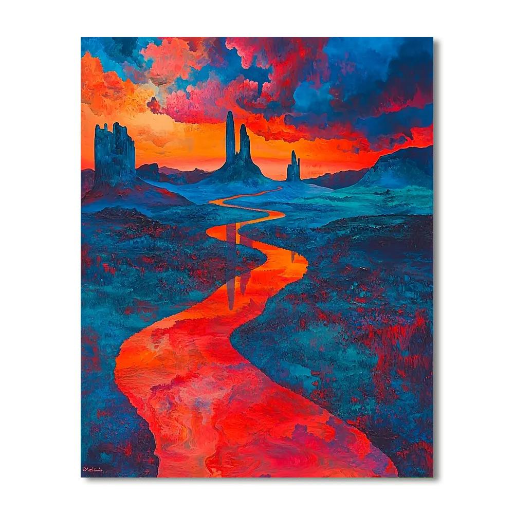 Salvador Dalí Inspired Dreamland Awakening  Paint By Numbers Kits
