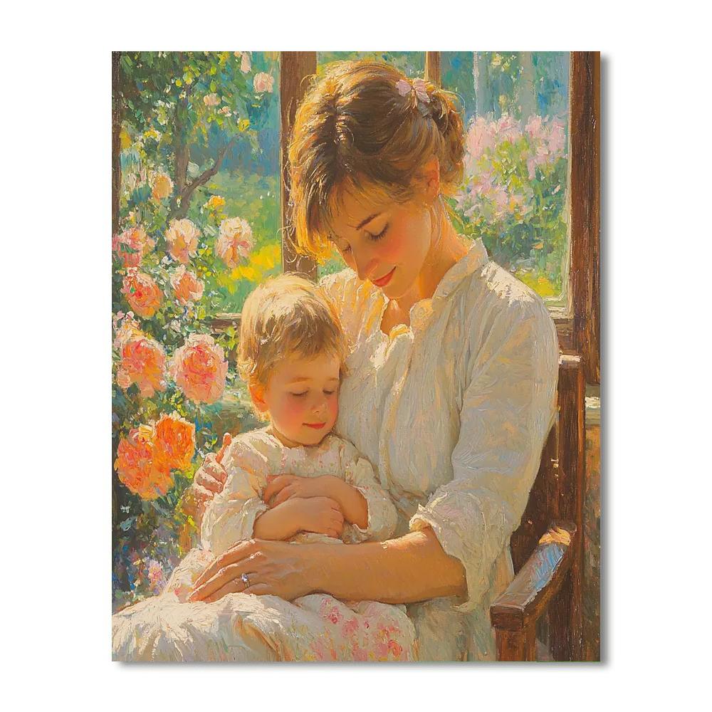 A Mother's Kiss Goodnight Paint By Number