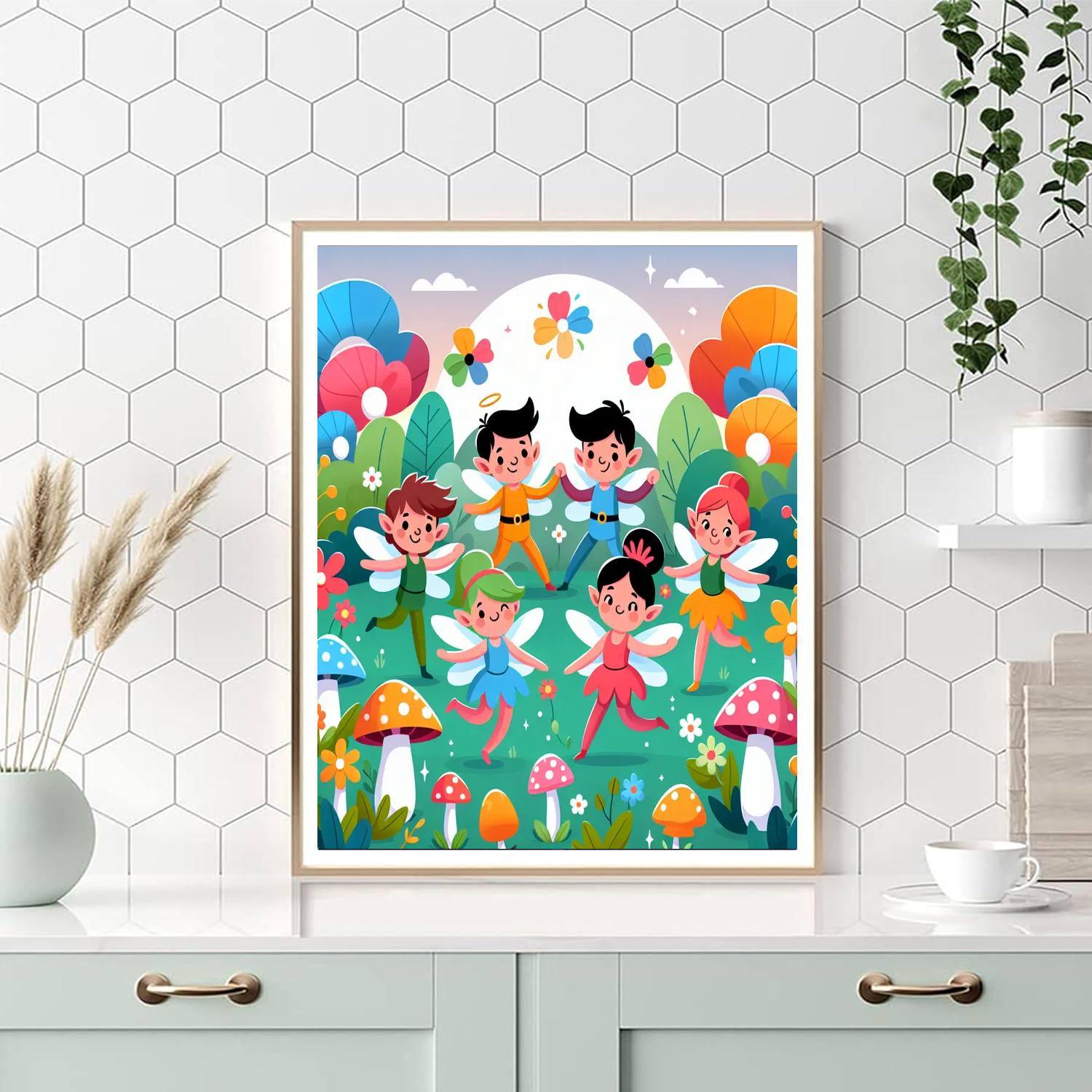 Mystical Fairies' Garden Painting By Numbers Kit