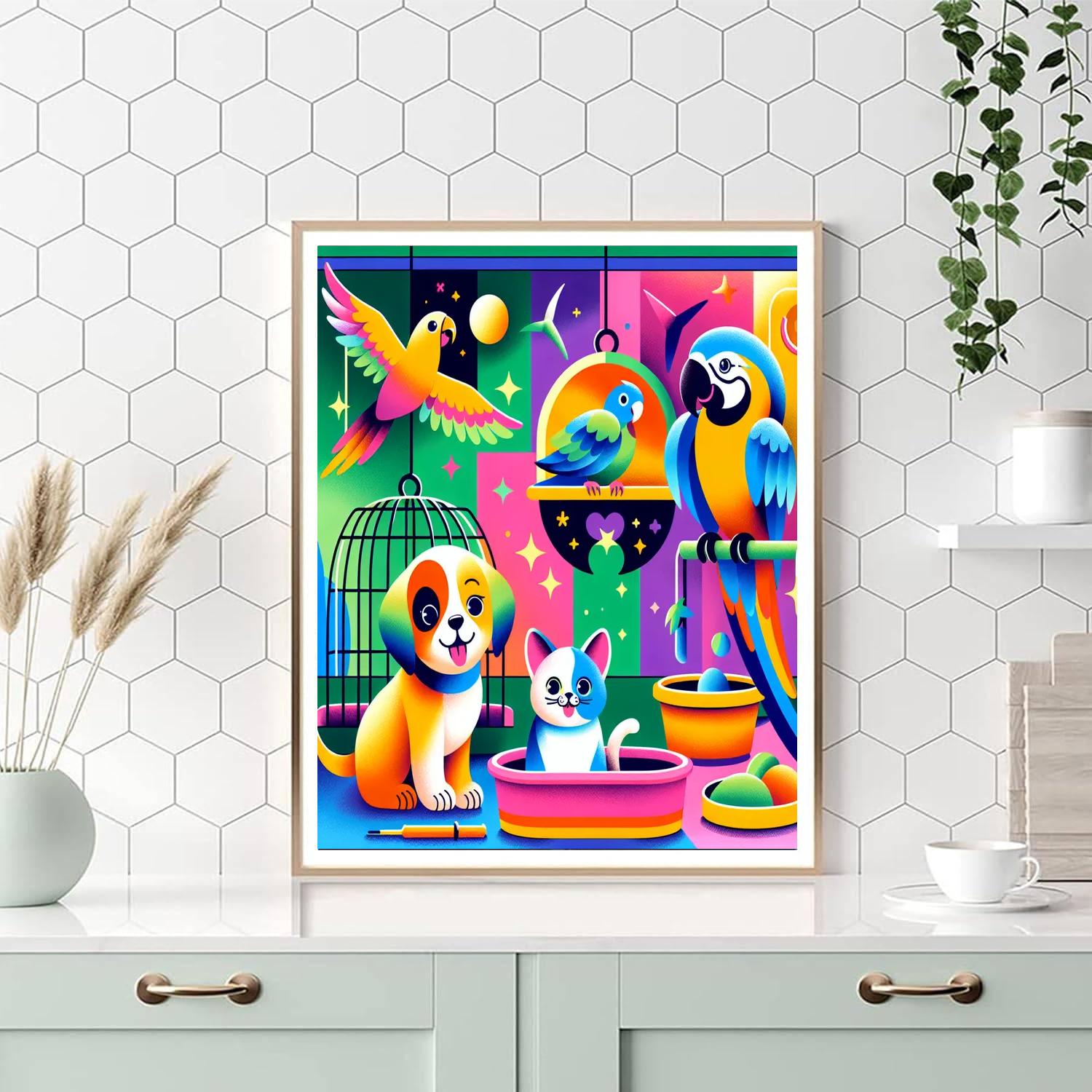 Pet Shop Extravaganza Paint By Numbers
