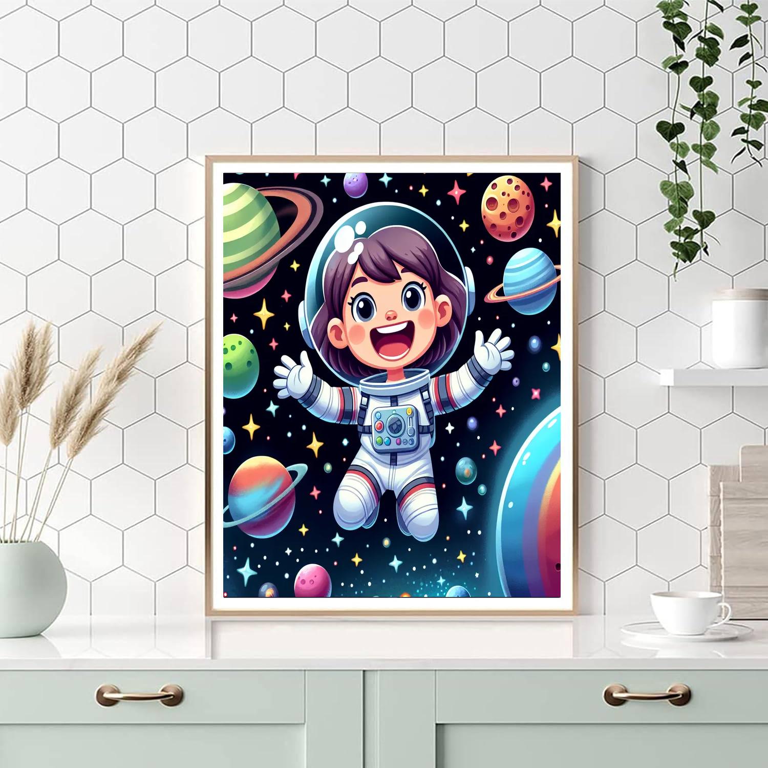 Cosmic Explorer's Diary Paint By Numbers Art