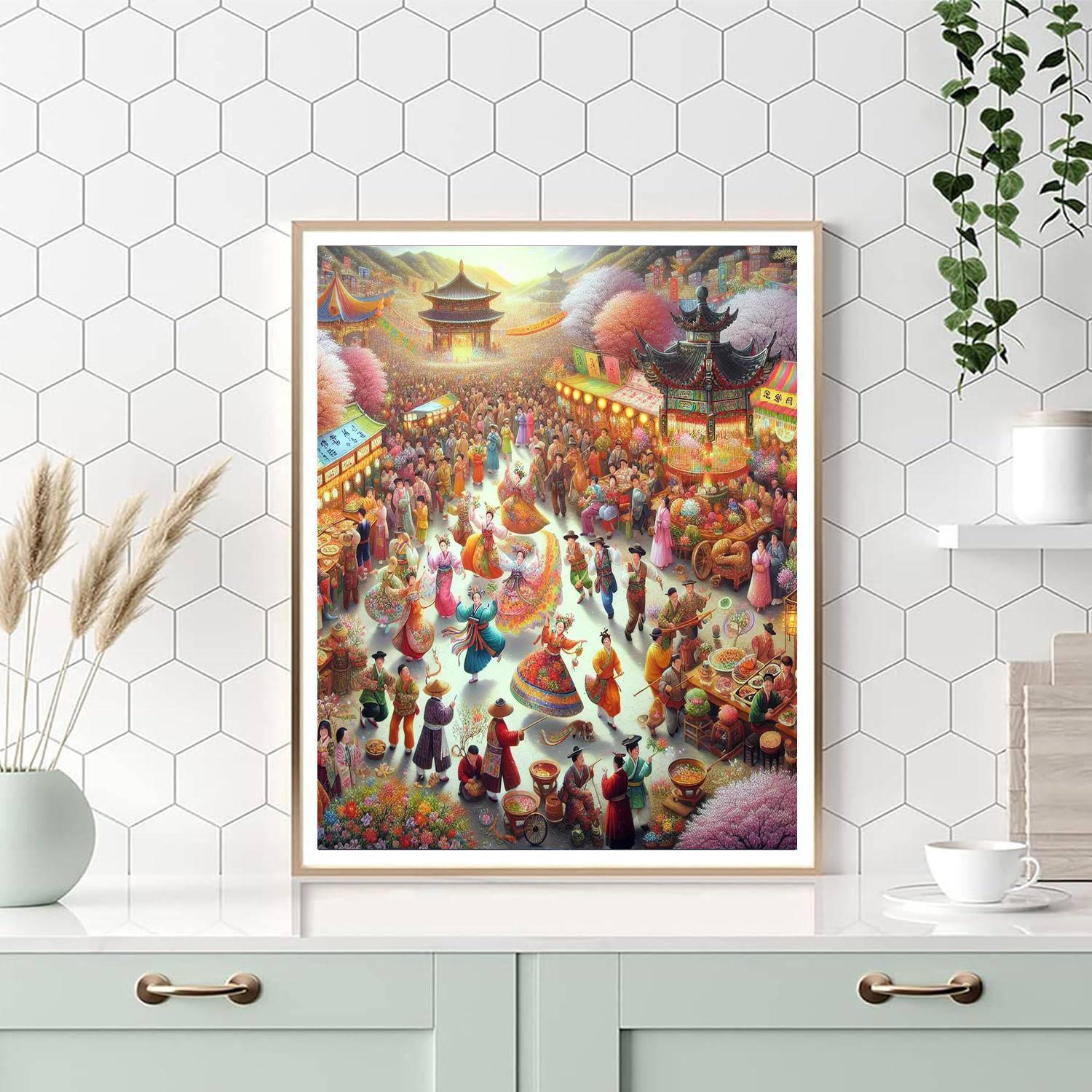 Fiesta De La Primavera DIY Paint By Numbers