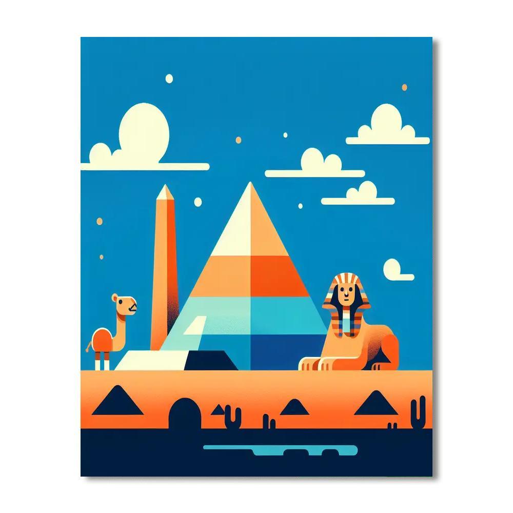 Mysterious Egyptian Expedition Paint By Color