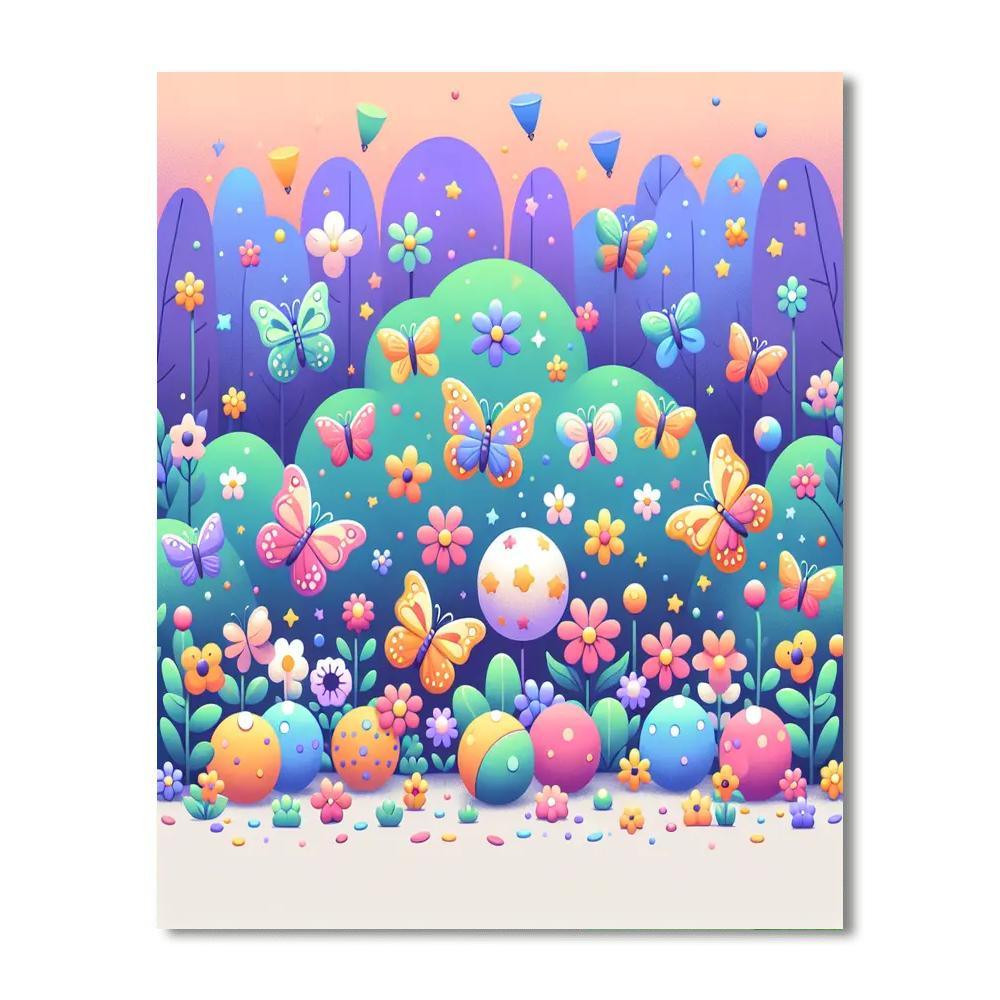 Breezy Butterfly Ball Numbered Painting Kits