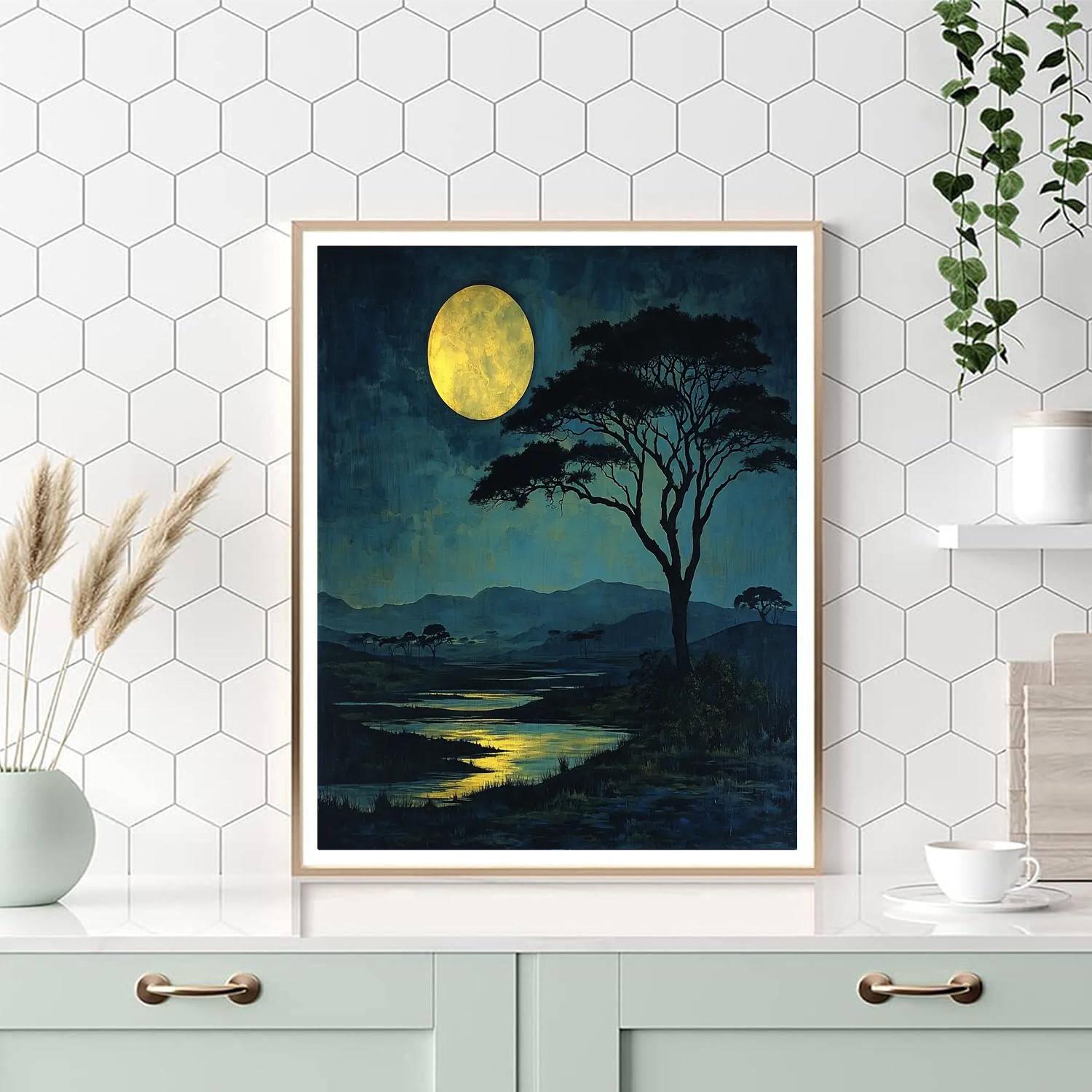 Romare Bearden Inspired Midnight Safari  Paint By Numbers Kits