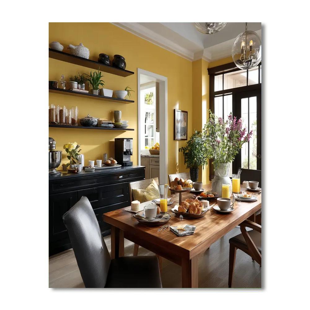 Sunday Morning Breakfast Number Painting