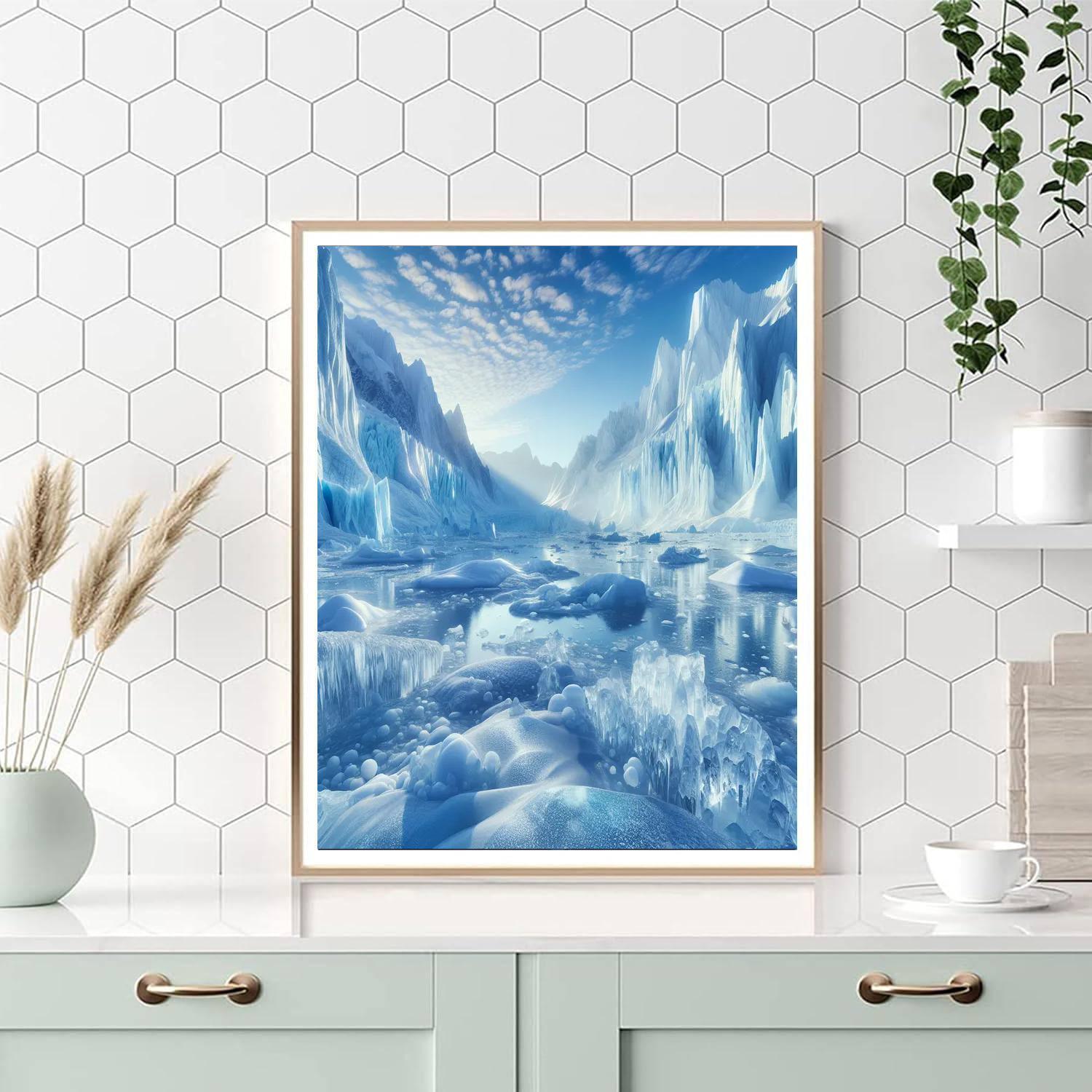 Majestic Glaciers Numbered Painting Kits