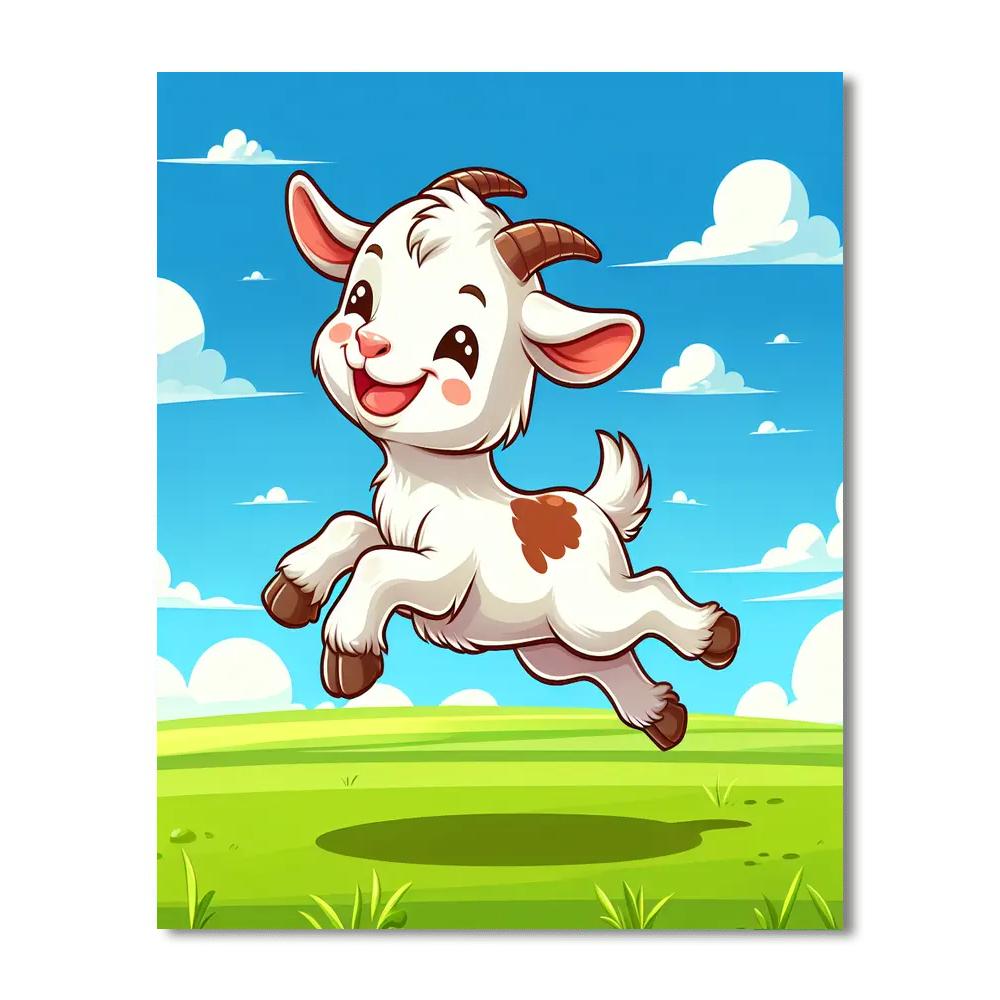 Galloping Goat Paint By Number
