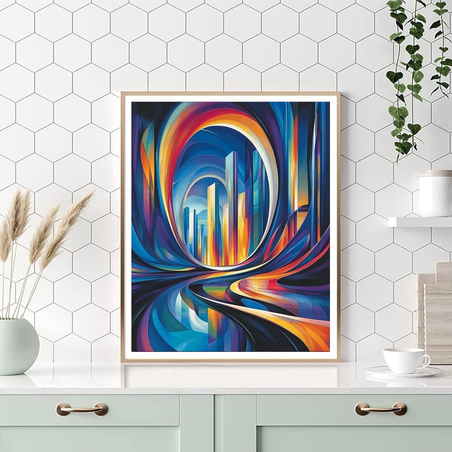 Zaha Hadid Inspired Futuristic City Visions  Paint By Numbers