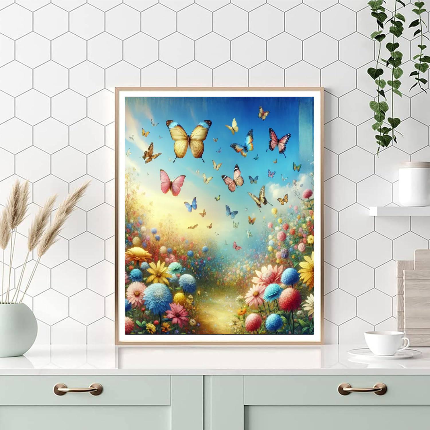 Colorful Butterfly Ballet Paint By Color