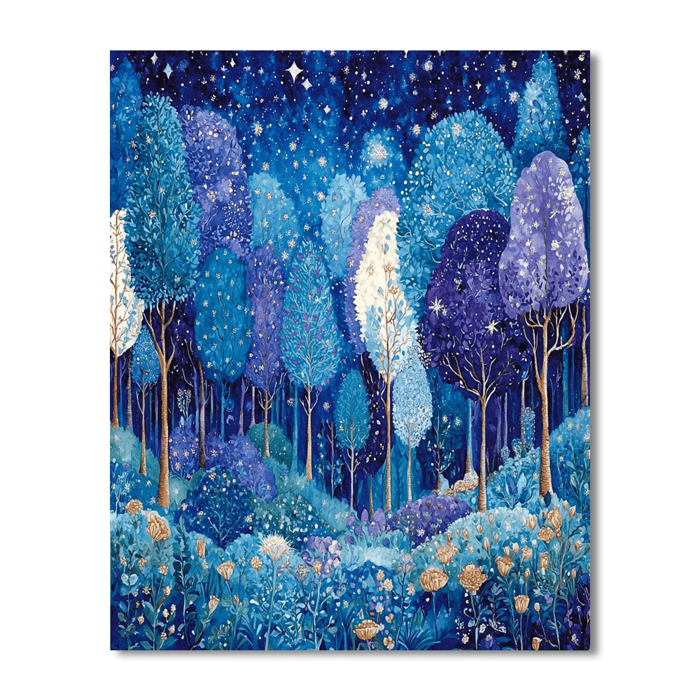 Arthur Rackham Inspired Celestial Forest  Paint By Numbers