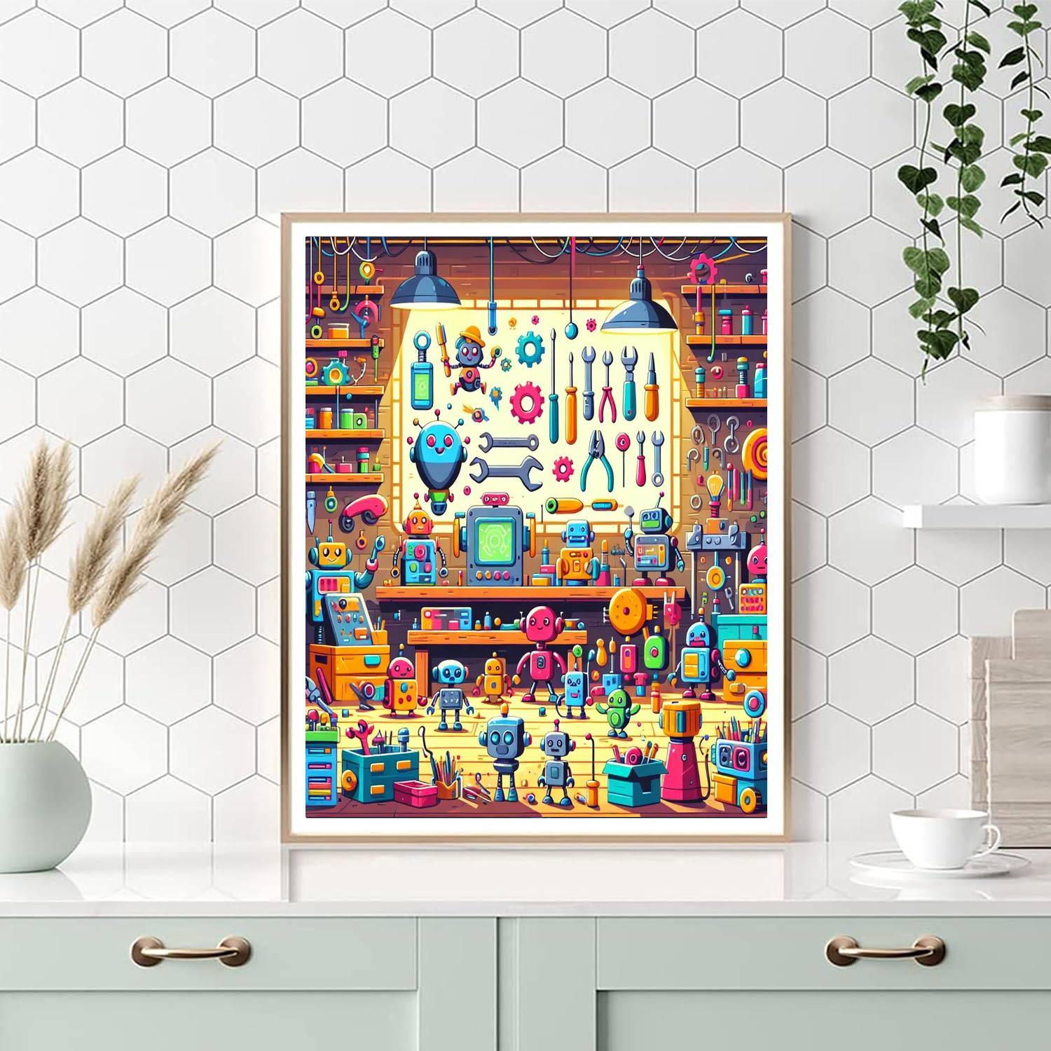 Inventor's Workshop Wonderland Painting Number Kit