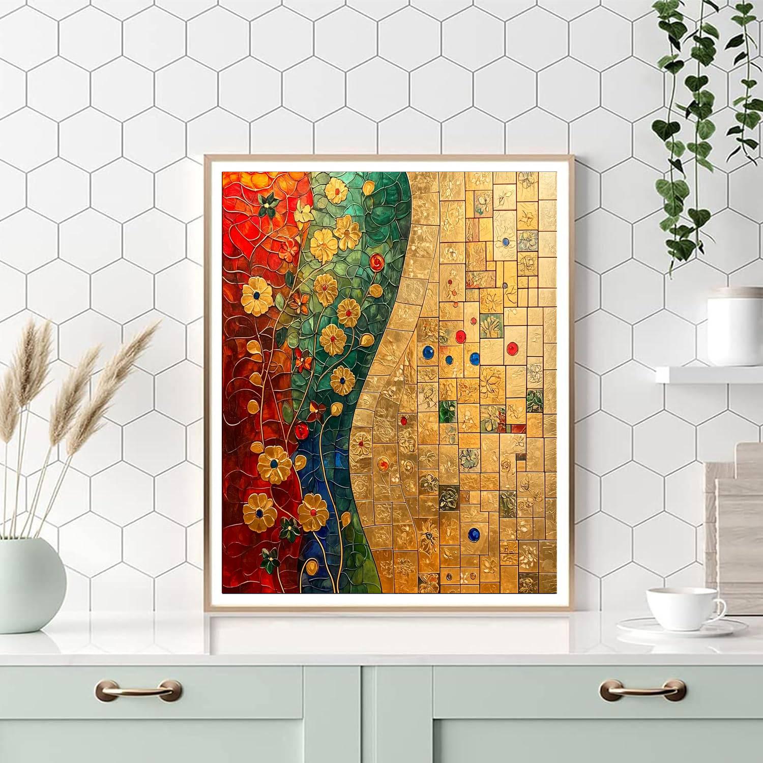 Gustav Klimt Inspired Eternal Seasons Composition  Paint By Numbers Art