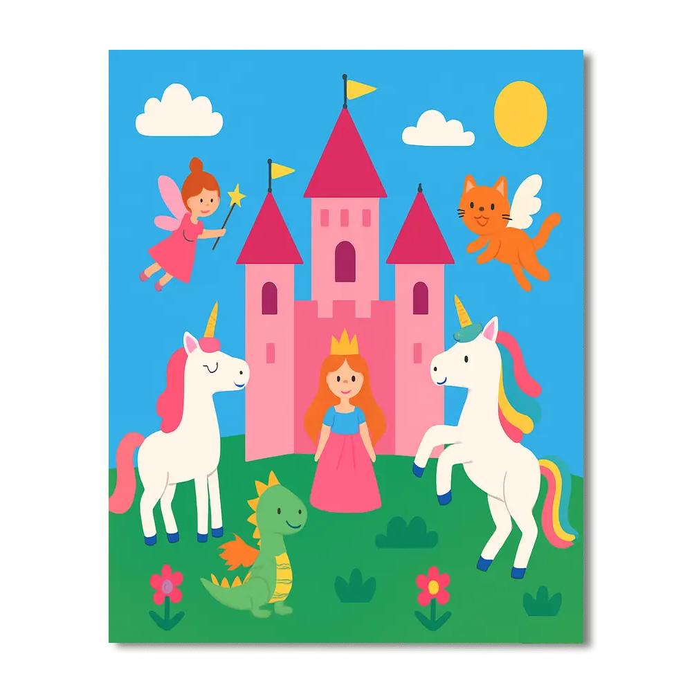 Castle Creatures Painting By Numbers Kit