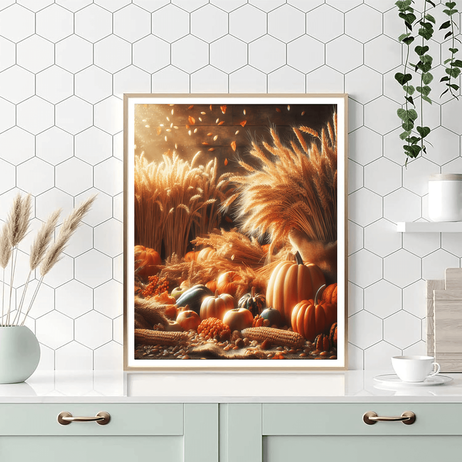 Rustic Harvest Abundance Number Painting